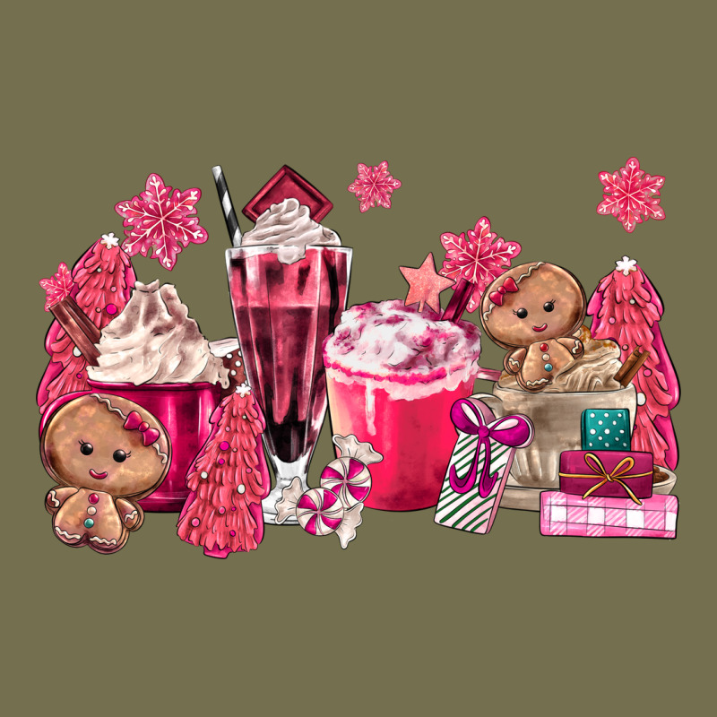 Pink Gingerbread Coffee Vintage Hoodie by MaliasSmallBusiness | Teevron