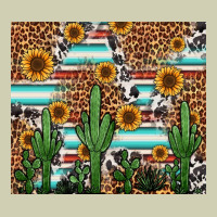 Western Cactus And Sunflowers Heavy Core Tee | Teevron