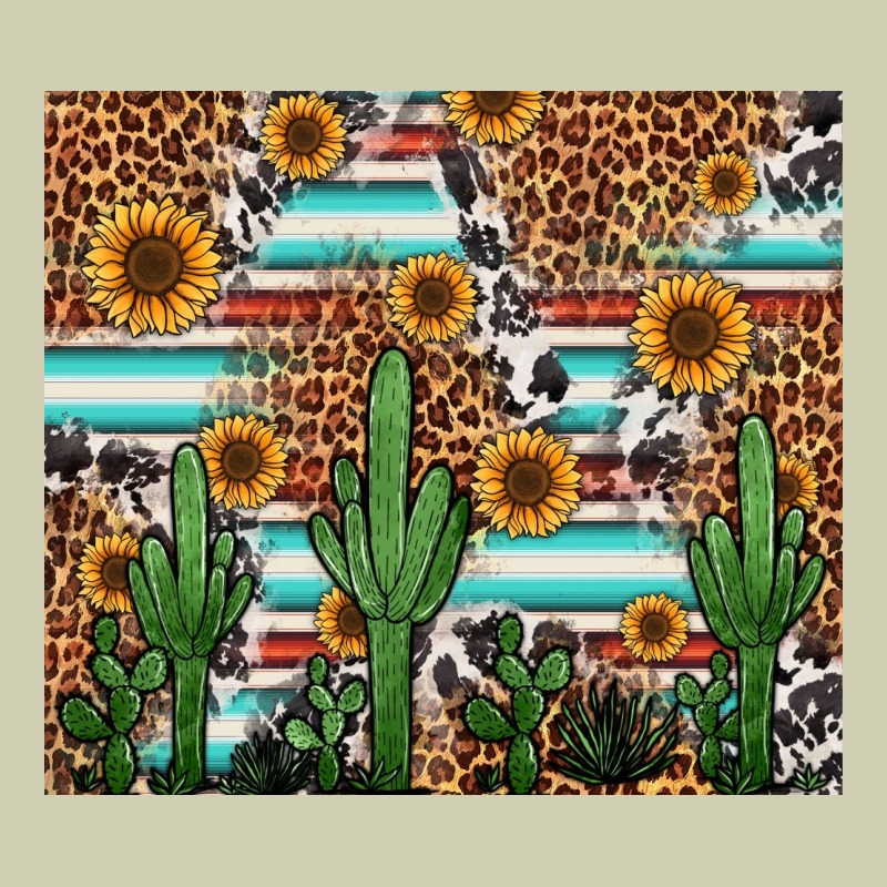Western Cactus And Sunflowers Heavy Core Tee by Jasminsmagicworld | Teevron