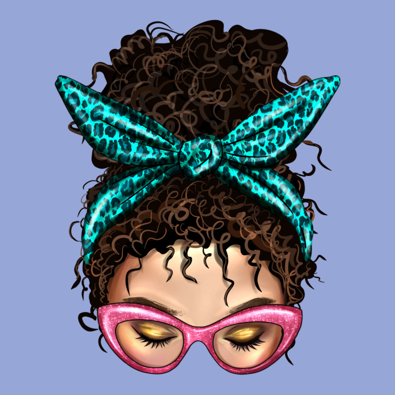 Messy Curly Bun Mom With Leopard Bandana Classic Tee by BundleAndBundleShop | Teevron