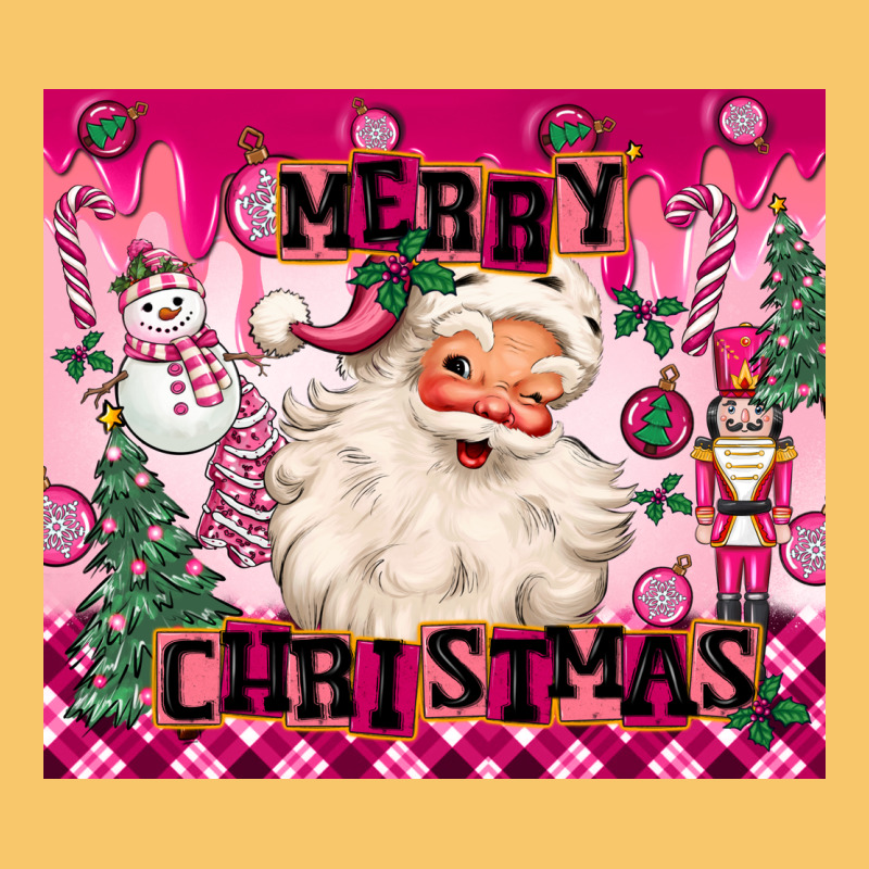Merry Pink Christmas Santa Vintage Hoodie by MaliasSmallBusiness | Teevron
