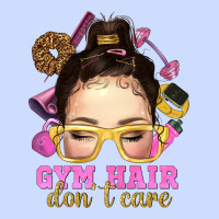 Messy Bun Gym Hair Don't Care Bbs Urban Heavy Tee | Teevron