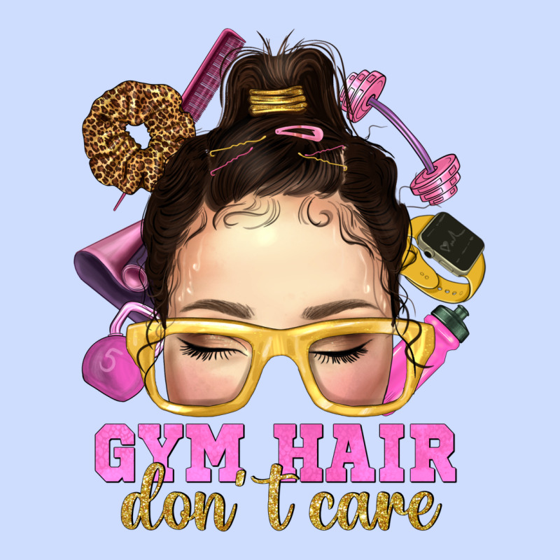 Messy Bun Gym Hair Don't Care Bbs Urban Heavy Tee by BundleAndBundleShop | Teevron