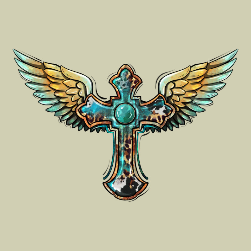Western Cross Wings Heavy Core Tee by BarkalooDesign | Teevron