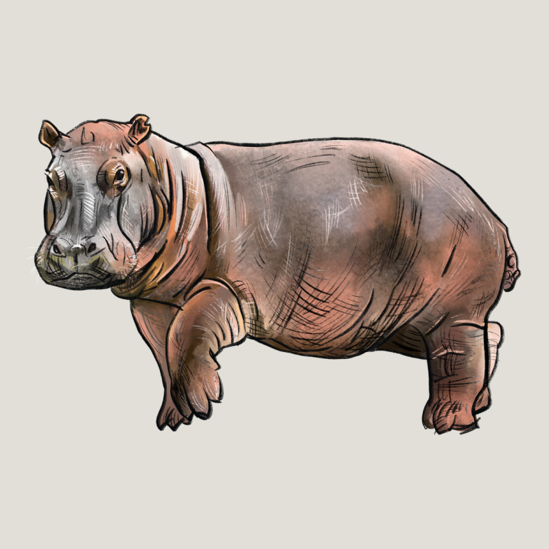 Hippopotamus Heavy Core Tee by LillyAllenDesigns | Teevron