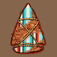 Turquoise Serape Tooled Leather Arrowhead Premium Tee | Teevron