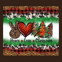 Peace Love Christmas Trees Heavy Core Tee | Teevron