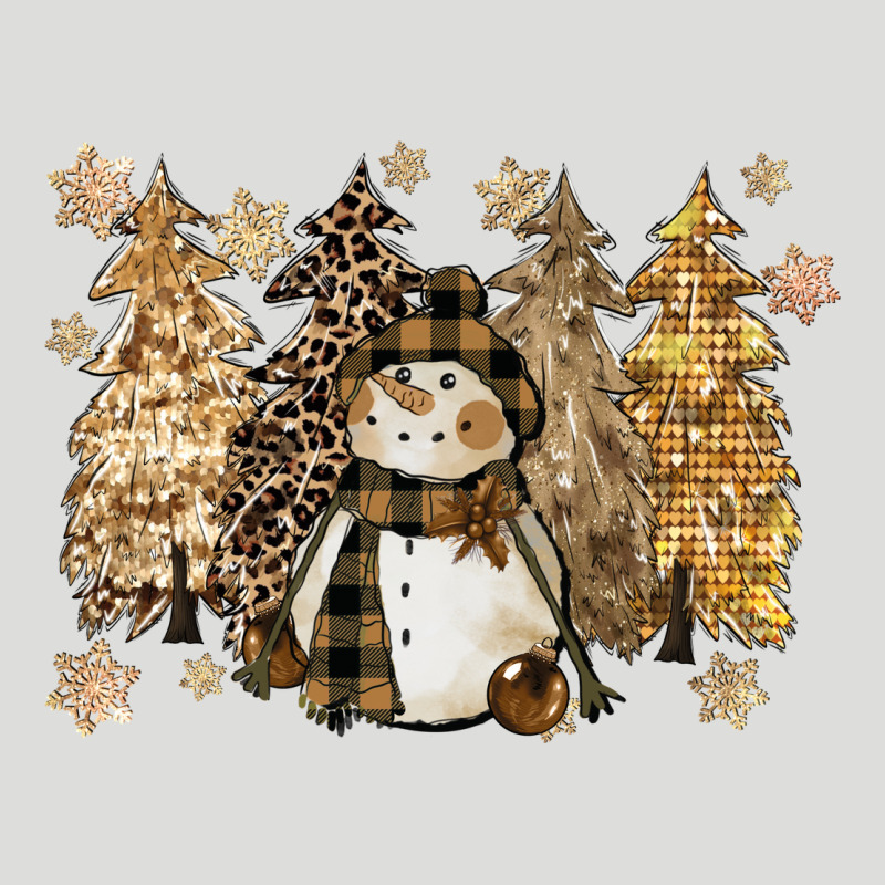 Snowman With Christmas Trees 11inches Zipper Hoodie by CowGirlArtShop | Teevron