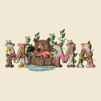 Mama With Bear And Daisy Ladies Tee | Teevron