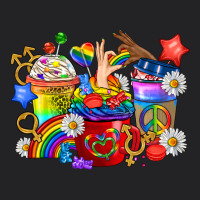 Lgbtq+ Pride Coffee Cups Vintage Tee | Teevron