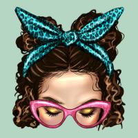 Messy Bun Mom With Leopard Bandana Classic Tee | Teevron