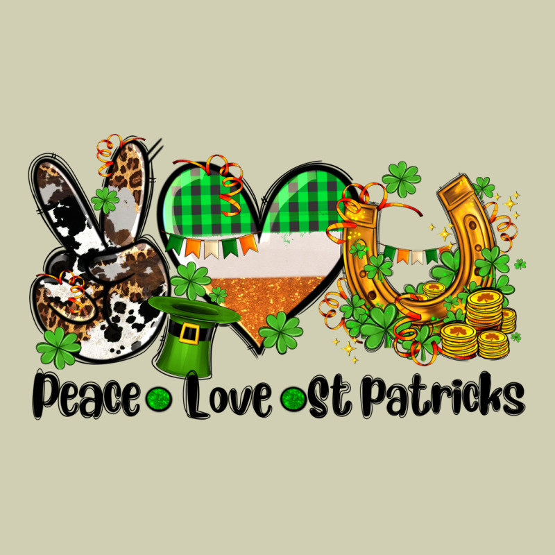 Peace Love St Patricks Heavy Core Tee by AdoDesignShop | Teevron