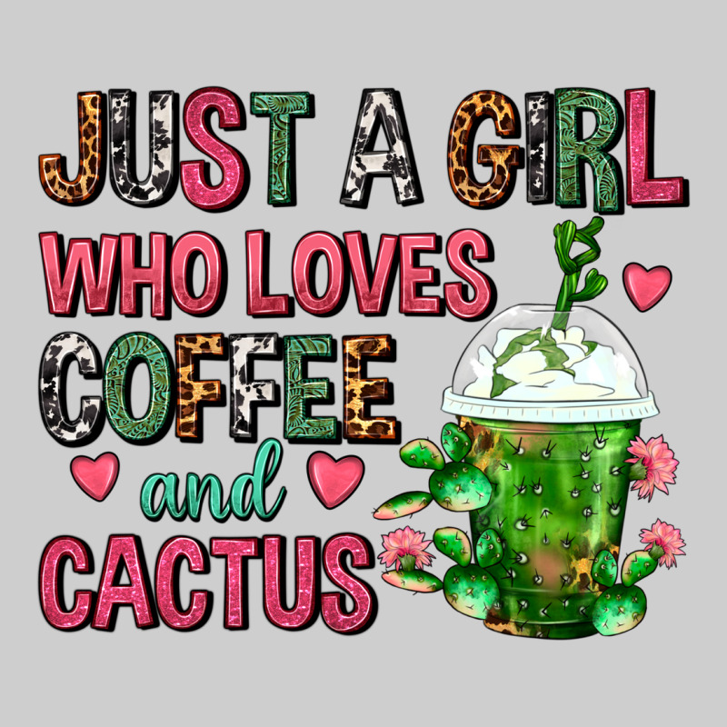 Just A Girl Who Loves Coffee And Cactus Frappe Premium Sweatshirt by FaDigitalArtStudio | Teevron