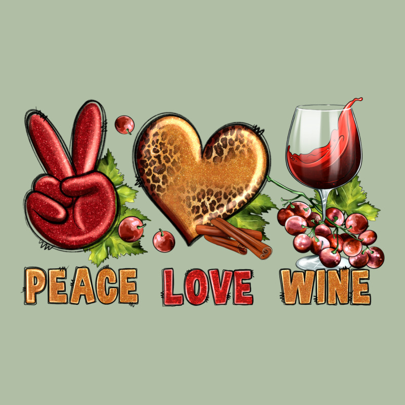 Peace Love Wine Urban Heavy Tee by BundleAndBundleShop | Teevron