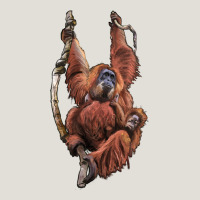 Orangutan And Baby Heavy Core Tee | Teevron