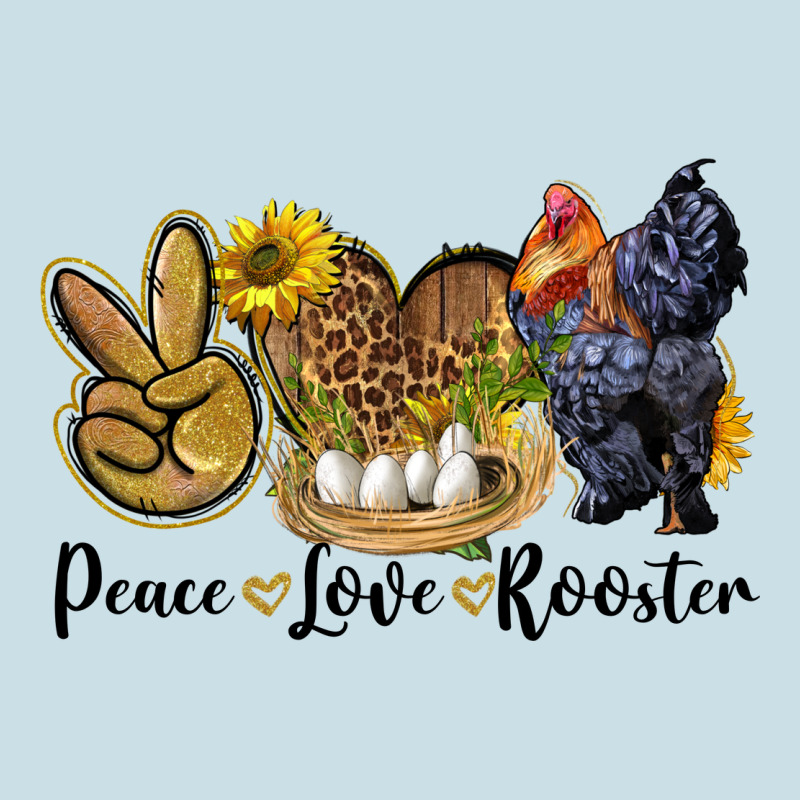 Peace Love Rooster Ladies Tee by LillyAllenDesigns | Teevron