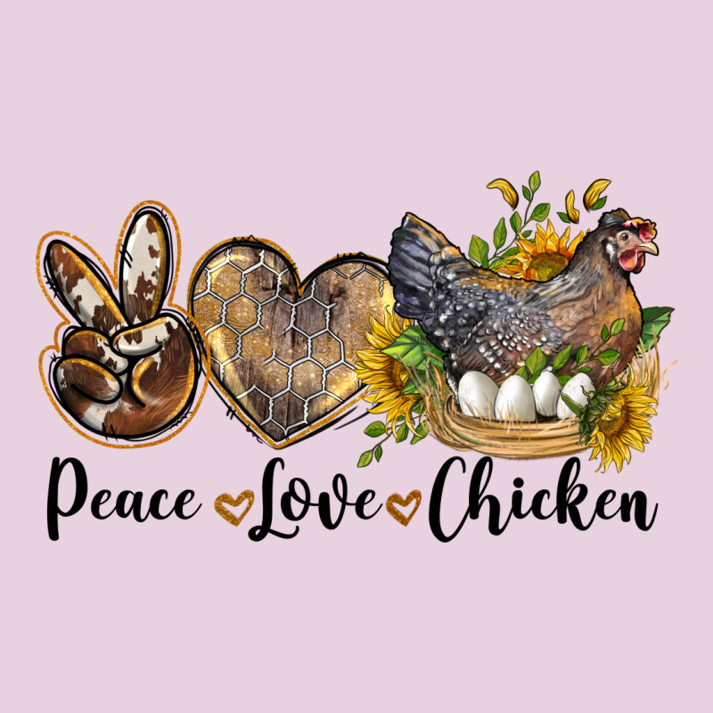 Western Peace Love Chickens Ladies Tee by LillyAllenDesigns | Teevron
