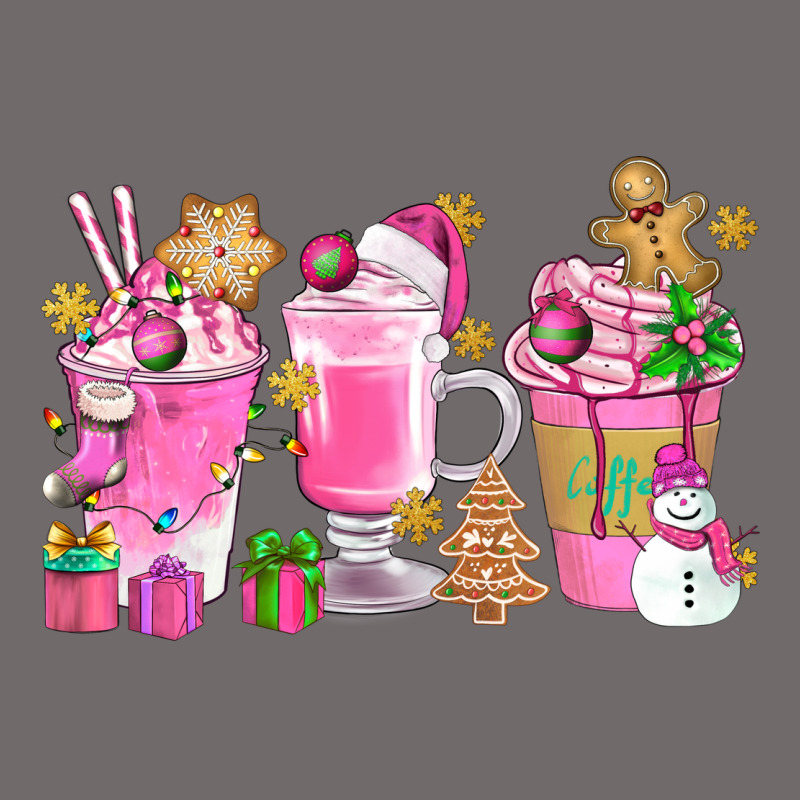 Pink Christmas Coffee Cups Bbs Urban Heavy Tee by BundleAndBundleShop | Teevron