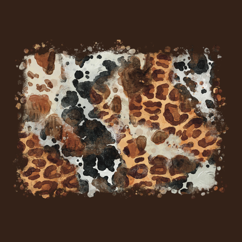 Cowhide Leopard Background Heavy Core Tee by BarkalooDesign | Teevron