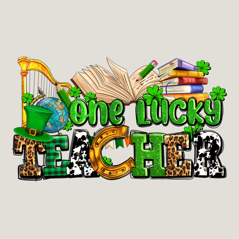 One Lucky Teacher Heavy Core Tee by AdoDesignShop | Teevron