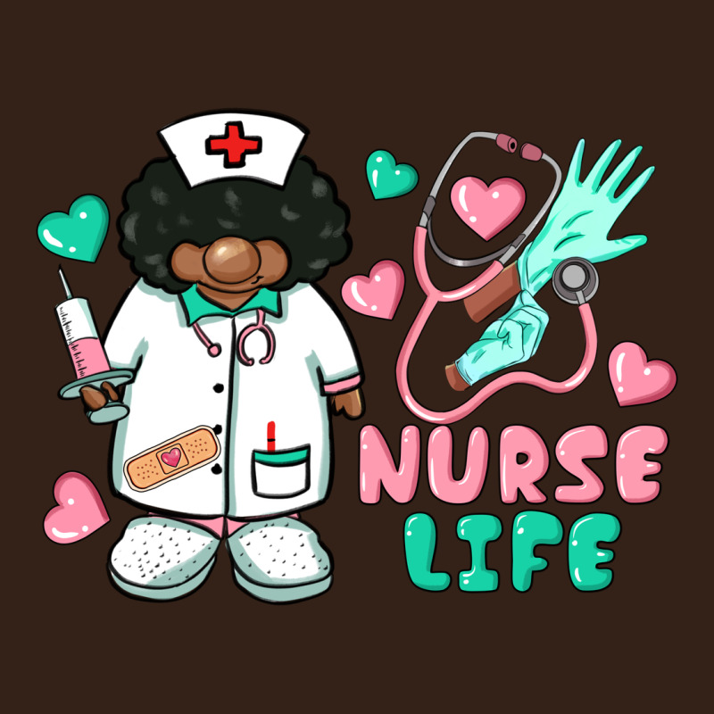 Nurse Life Afro American Nurse Heavy Core Tee by BarkalooDesign | Teevron