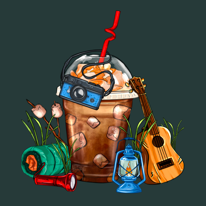 Camping Frappe Coffee Premium Sweatshirt by FaDigitalArtStudio | Teevron