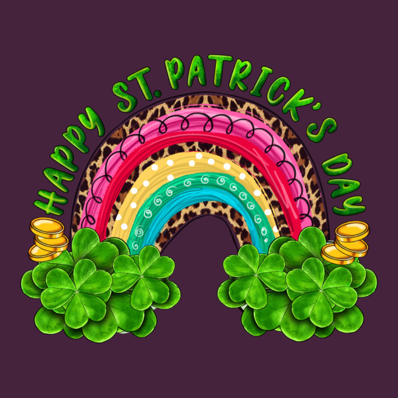 Happy St Patricks Day Rainbow And Shamrock Long Sleeve Tee by RanaPortraitStore | Teevron