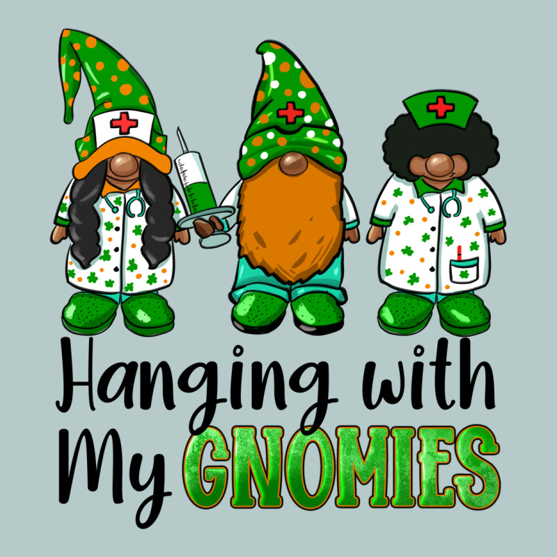 Hanging With My Gnomies African American Nurse Gnomies Heavy Core Tee by BarkalooDesign | Teevron