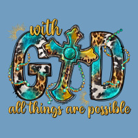 With God All Things Are Possible With Cross Urban Heavy Tee | Teevron