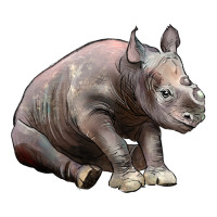 Baby Rhino Illustrations | Teevron