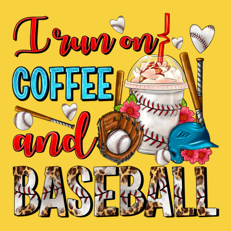 I Run On Coffee And Baseball Frappe Premium Sweatshirt by FaDigitalArtStudio | Teevron