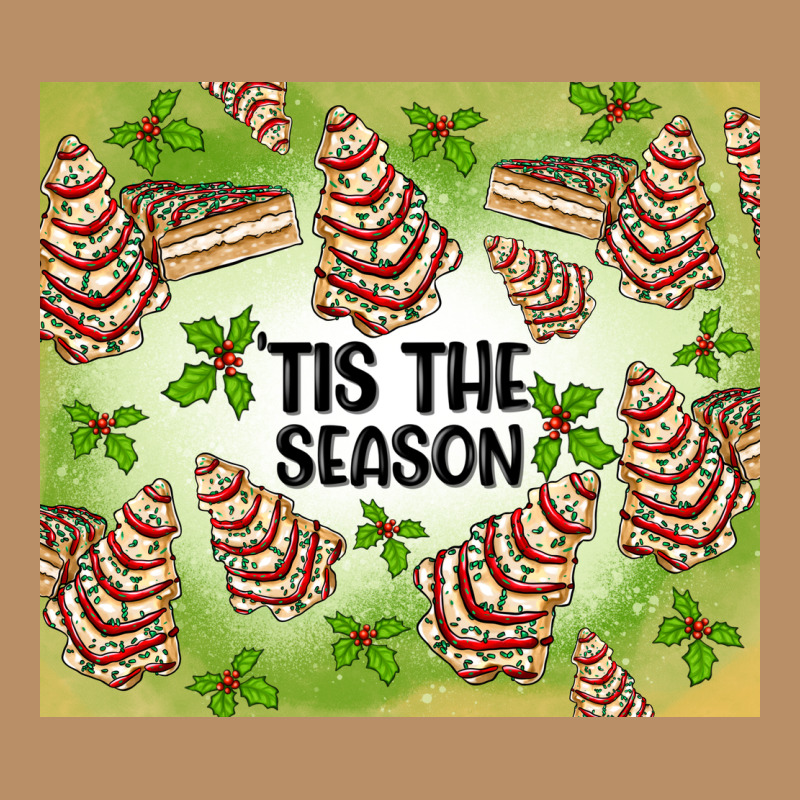 Tis The Season Christmas Tree Cake Vintage Hoodie by MaliasSmallBusiness | Teevron