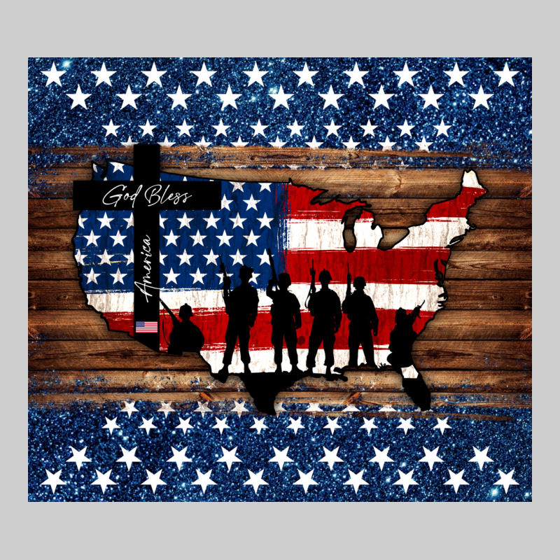 God Bless America American Flag Tumbler Premium Tee by Jasminsmagicworld | Teevron