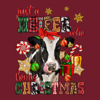 Just A Heifer Who Loves Christmas Cow Zipper Hoodie | Teevron