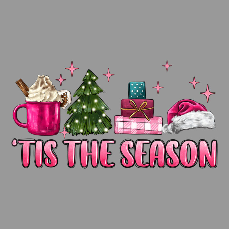 Tis The Season Pink Christmas Vintage Hoodie by MaliasSmallBusiness | Teevron