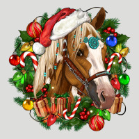 Horse Christmas Wreath Zipper Hoodie | Teevron