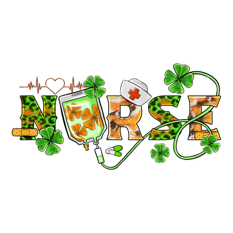 St Patricks Day Nurse Ladies Tee by BarkalooDesign | Teevron