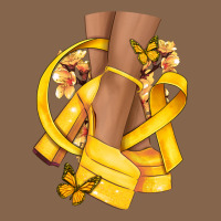 Childhood Cancer Diva Yellow Ribbon Premium Tee | Teevron
