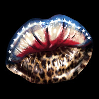 American Lips Leopard Ladies Tee | Teevron