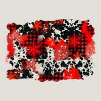 Western Red Cowhide Winter Background Heavy Core Tee | Teevron