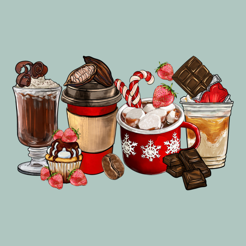 Chocolate Love Coffee Cups Premium Sweatshirt by FaDigitalArtStudio | Teevron