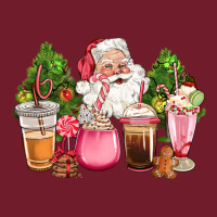 Pink Christmas Santa Coffe Cups Zipper Hoodie | Teevron