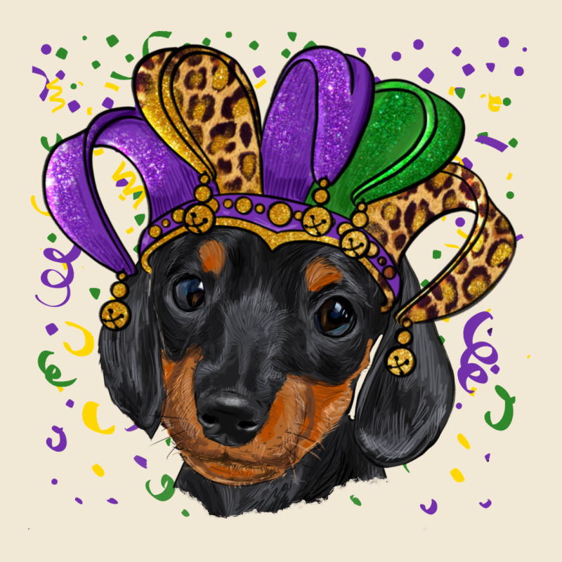 Mardi Gras Hat Dachshund Puppy Ladies Tee by RanaPortraitStore | Teevron