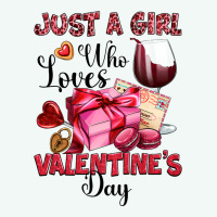 Just A Girl Who Loves Valentine's Day Premium Hoodie | Teevron