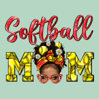 Softball Mom And Afro Messy Bun Mom Classic Tee | Teevron