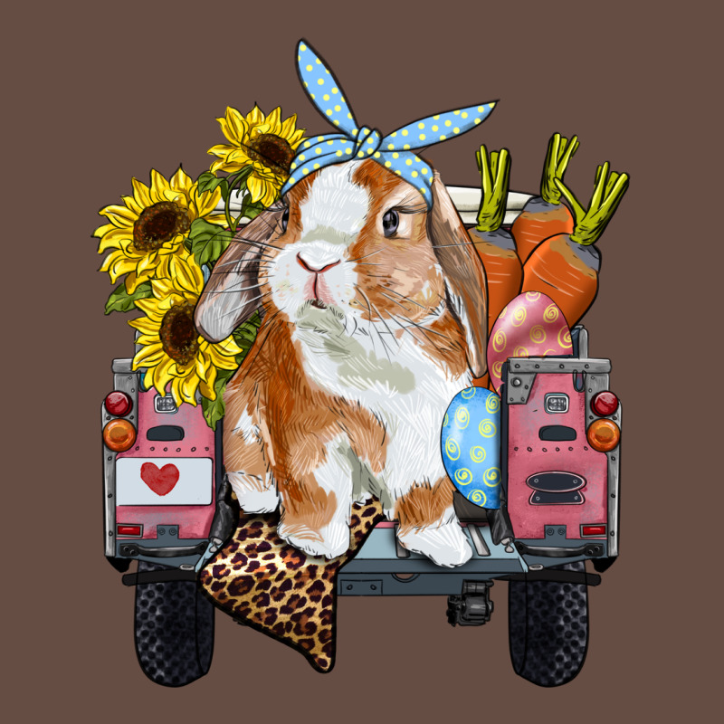 Easter Truck With Bunny Sunflowers And Eggs Long Sleeve Tee by RanaPortraitStore | Teevron