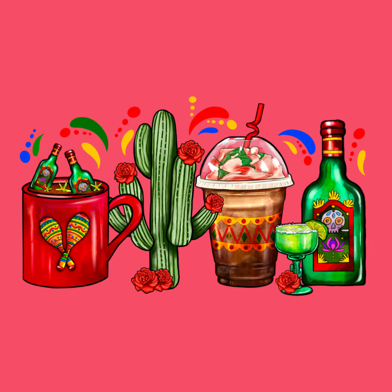 Mexico Coffee Cups With Cactus And Tequila Bottle Premium Sweatshirt by FaDigitalArtStudio | Teevron
