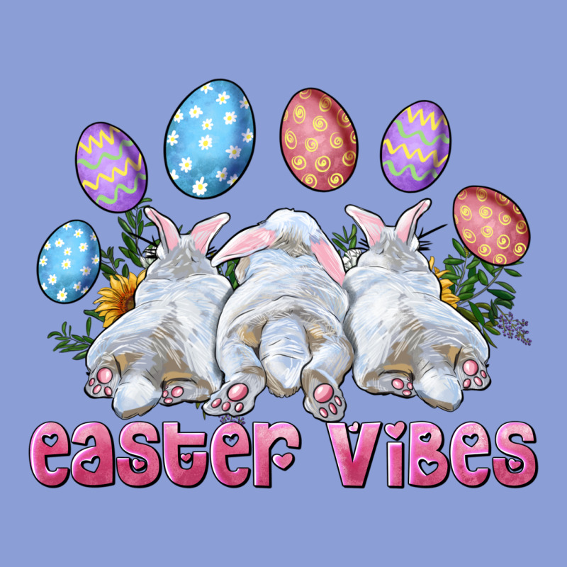 Easter Vibes With Bunny And Eggs Long Sleeve Tee by RanaPortraitStore | Teevron