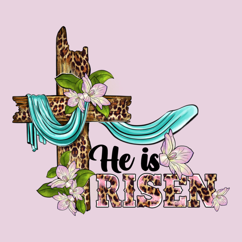 He Is Risen Cross Ladies Tee by BarkalooDesign | Teevron