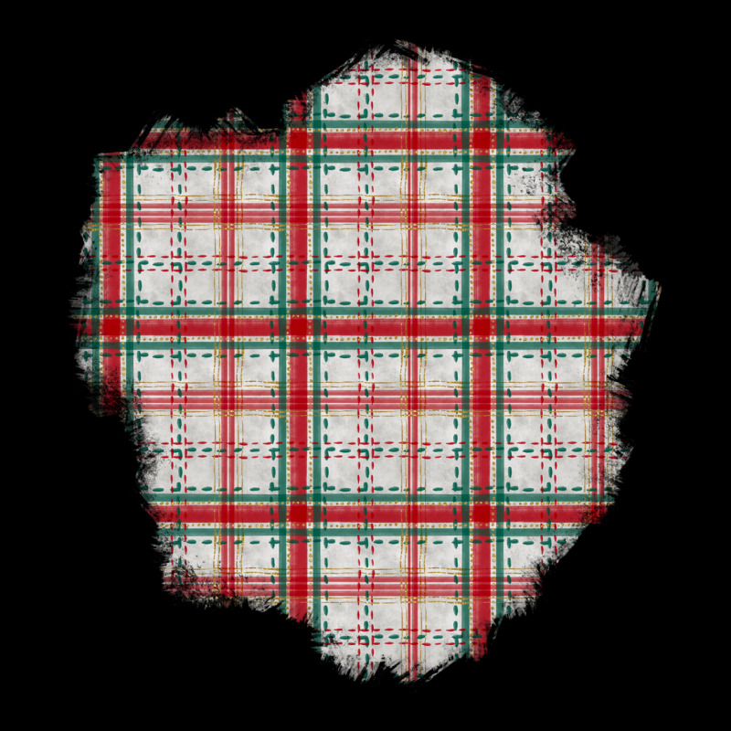 Christmas Tartan Patch Urban Heavy Tee by BundleAndBundleShop | Teevron
